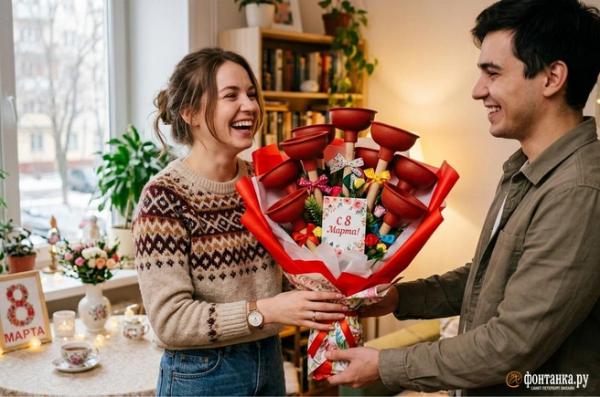 Букет с вантузом. Женщины показали подарки на 8 Марта в соцсетях