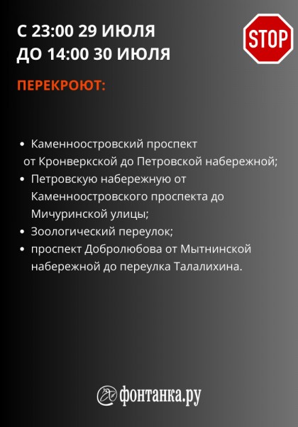 Парадный строй кораблей и гости из Африки. Что перекроют в Петербурге и Кронштадте ко Дню ВМФ