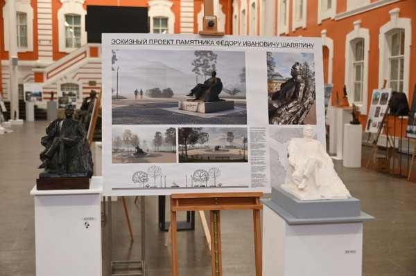 Петербуржцам показали, как будет выглядеть памятник Фёдору Шаляпину