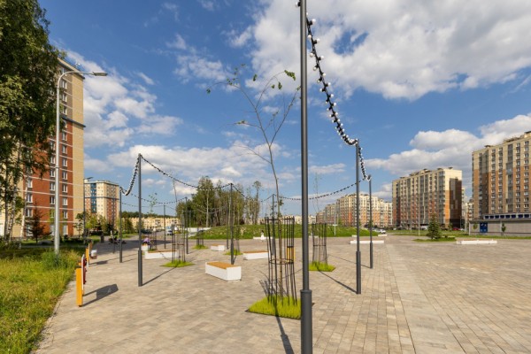 Скейтпарк, площадка для занятий спортом и центральная площадь: в ЖК &laquo;Юнтолово&raquo; появилось новое пространство