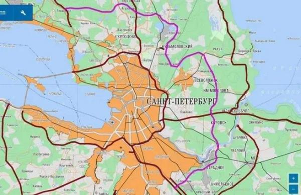КАД-2 теперь такая. Вторую кольцевую вокруг Петербурга перерисовали