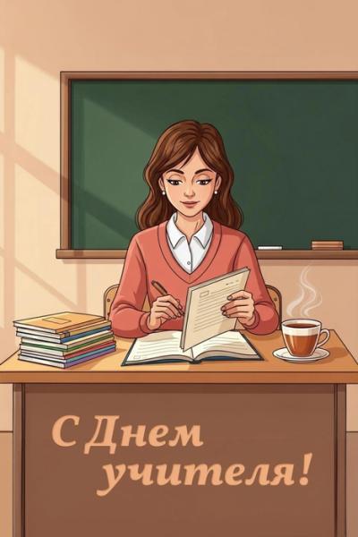 Открытки на День учителя &mdash; 2025: 30 красивых поздравлений в картинках