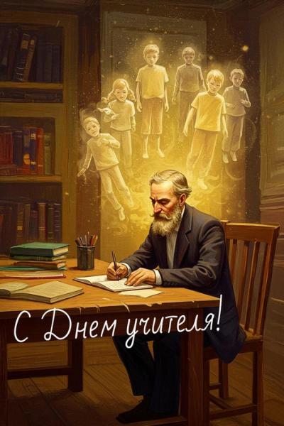 Открытки на День учителя &mdash; 2025: 30 красивых поздравлений в картинках